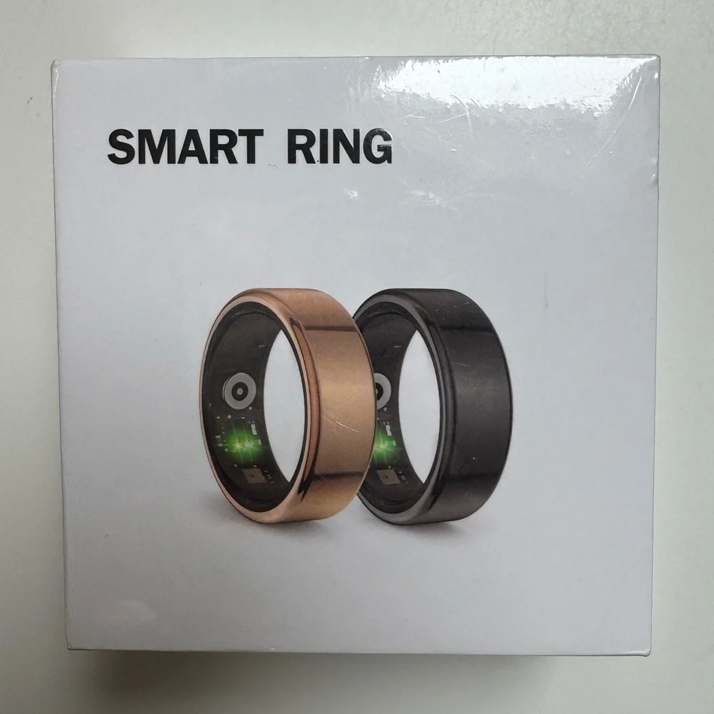 Smart ring basic parameters BNIB UNUSED UNOPENED Silver Spark size 7